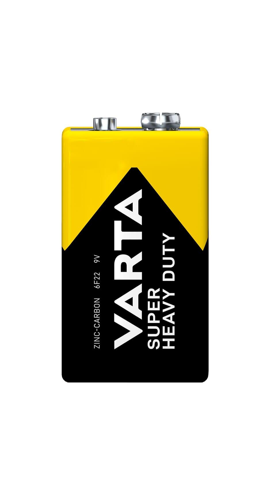 Varta Superlife 9V. Zink-Carbon. per stuk. (hangverpakking) 2/2