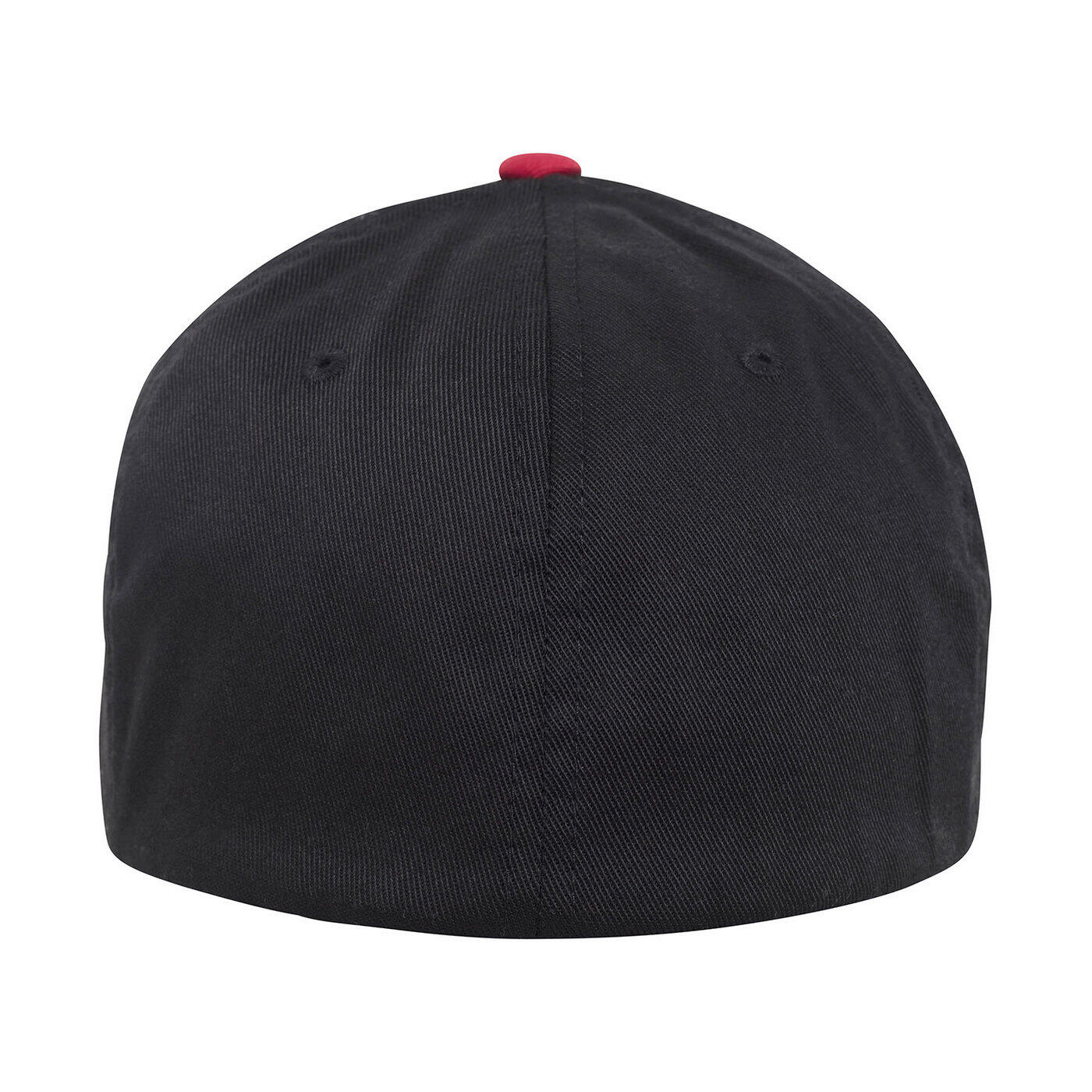 Zweifarbig Kappe für HerrenDamen Unisex Damen und Herren Schwarz/Rot 2/3