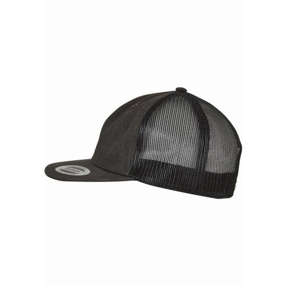 Trucker Cap für HerrenDamen Unisex Damen und Herren Rohschwarz 3/3