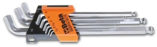 BETA Beta Inbussleutelset Tools 96BPA/SC9 met kogelkop 110° (9-delig)