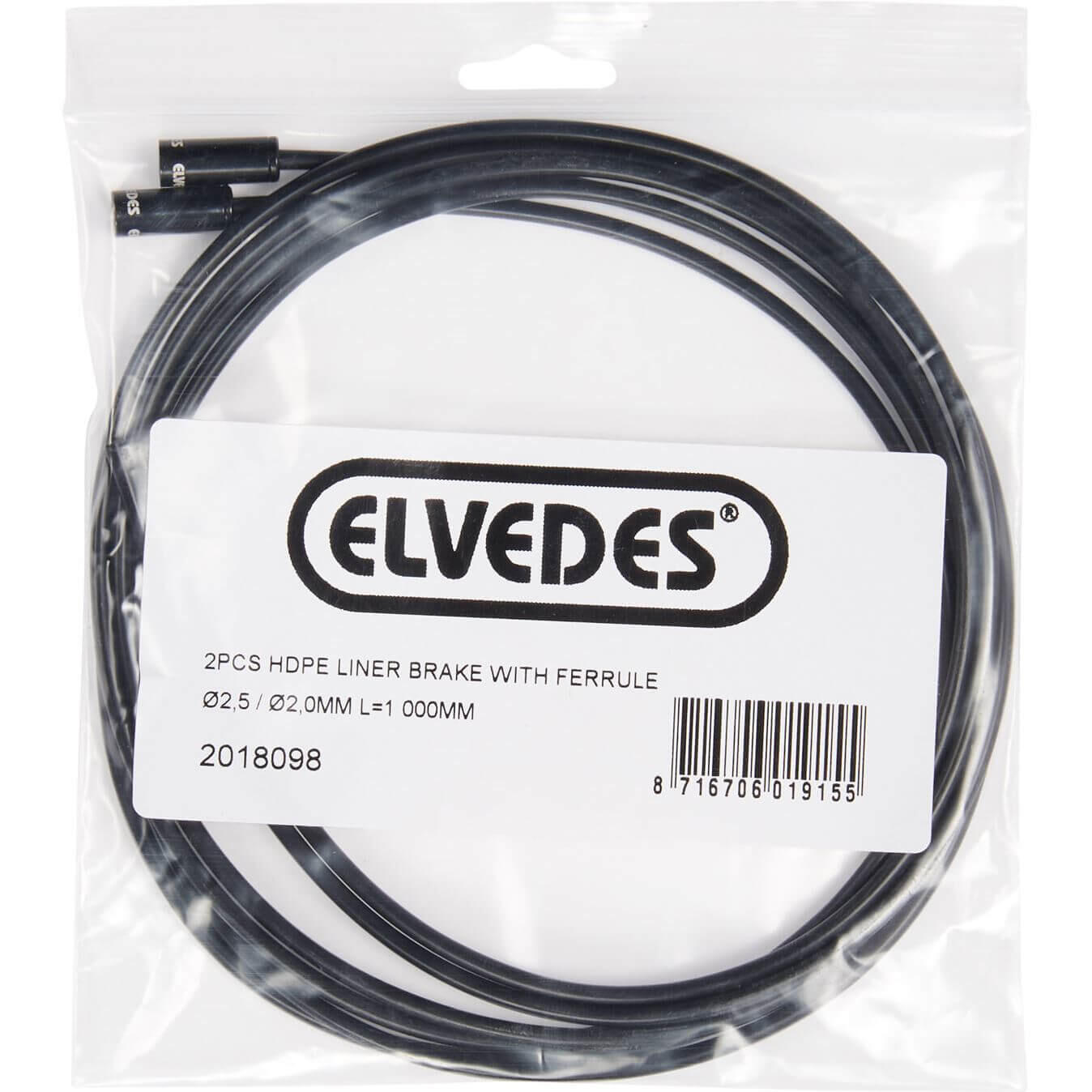 ELVEDES Elvedes Liner Rem 2,5 2mm (2) 1000mm HDPE met Hoedje