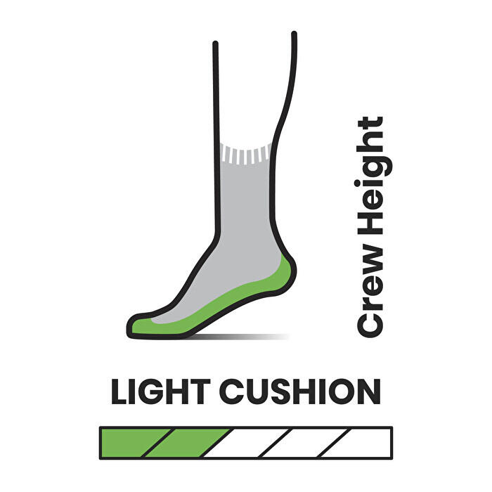 Smartwool Hike Light Cushion Crew Socks Hike - Hommes - Extérieur Military