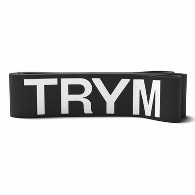 Trym weerstandsband - resistance band - latex - 29.5 kg - 80 kg - 64 mm - zwart