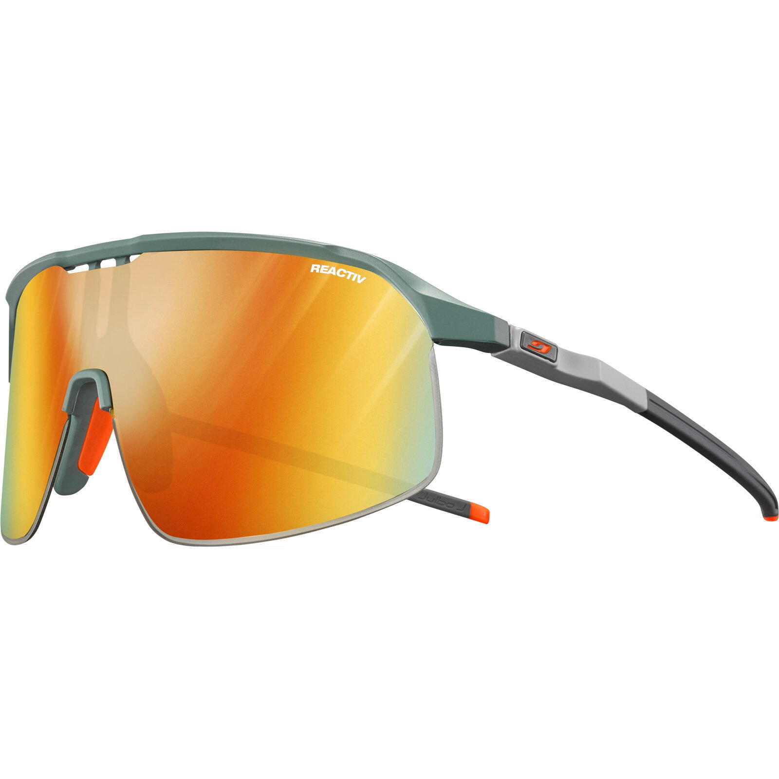 JULBO Fahrradbrille Density Reactiv Light Amplifier 1-3 olivgrün-grau