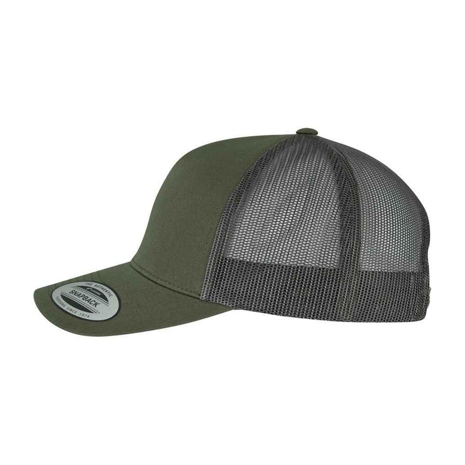 Retro Trucker Cap (Chocolate Chip/Greyish Brown) 3/3
