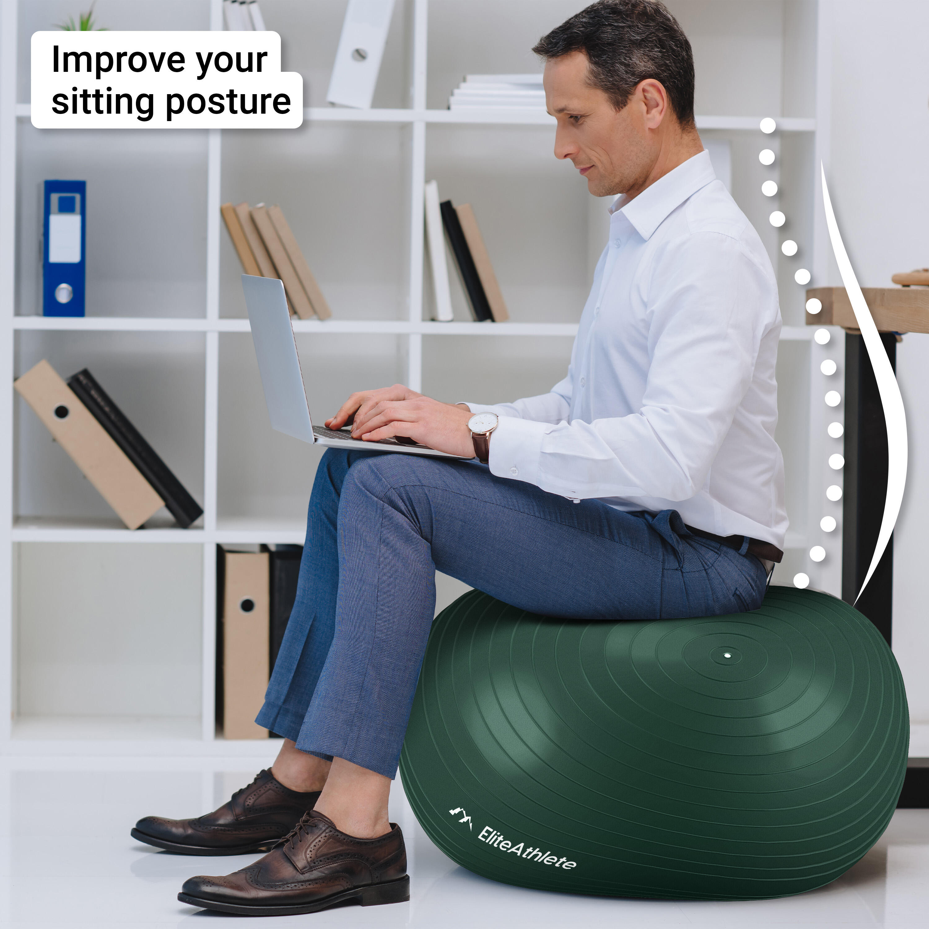 EliteAthlete® Ballon Gym - Fitness Pilates Yoga - Ballon Grossesse 3/7