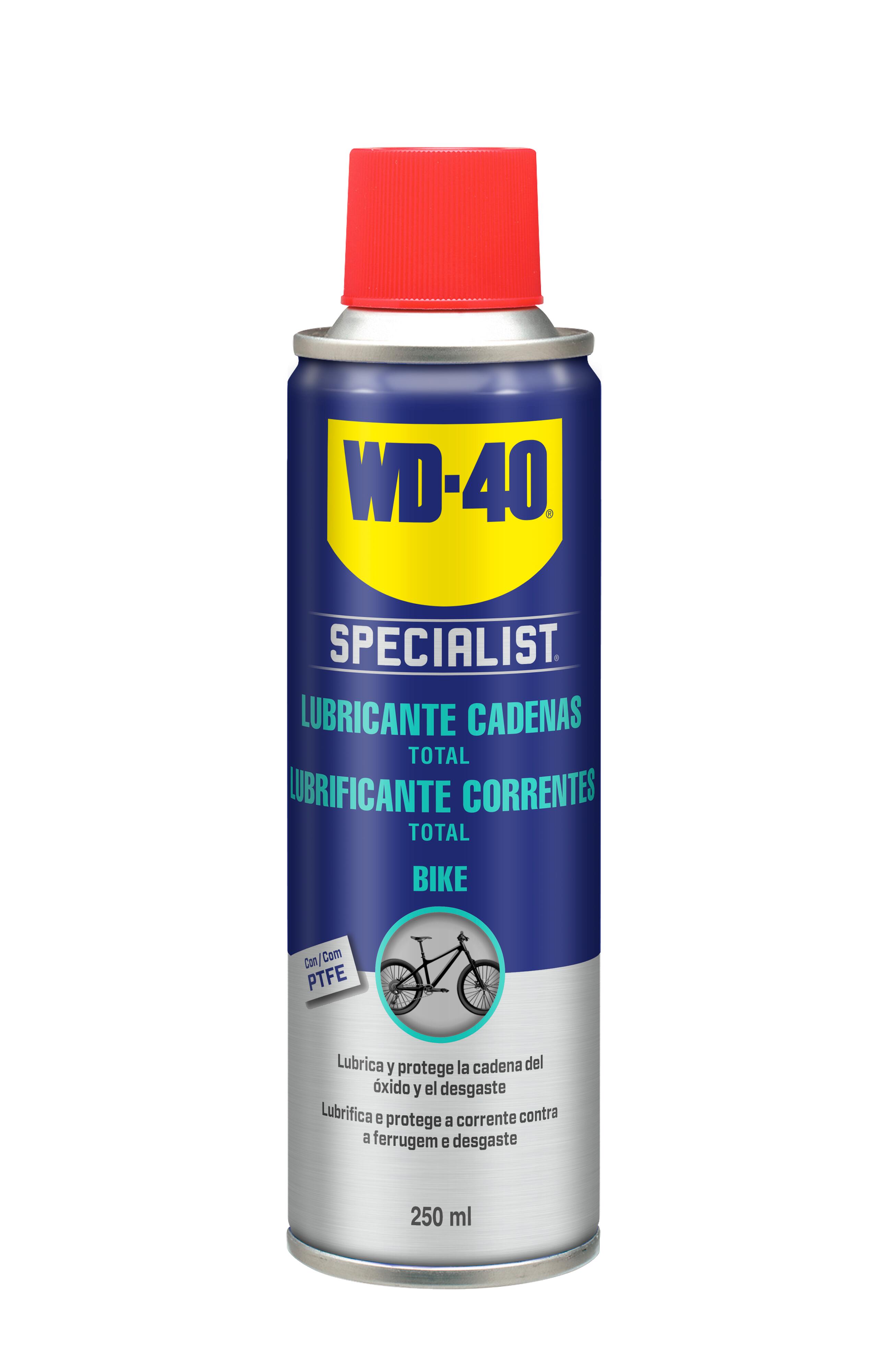 WD-40 Lubricante de Cadenas de Bicicleta WD-40 Todo Tipo de Condiciones 250 ml