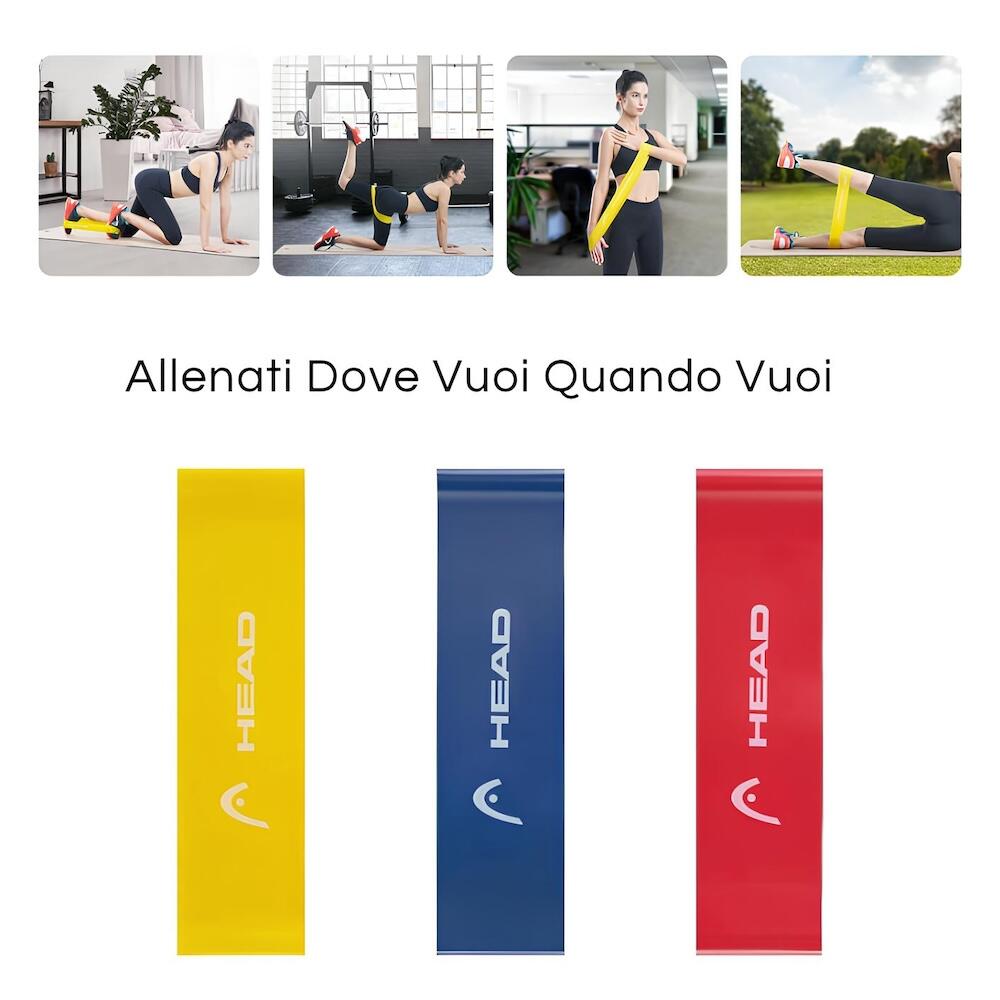THYSOL Mini Fasce di Resistenza | Set di 4 Mini Bande | Diversi Livelli di Resistenza | Bande di Allenamento per glutei | Pratiche e portatili