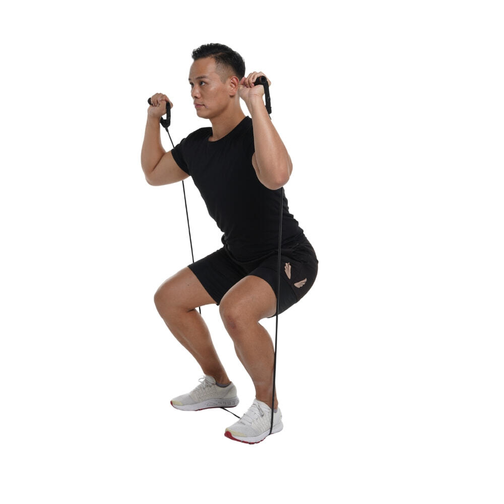Élastique d’entraînement TPR avec poignées ergonomiques 3/5