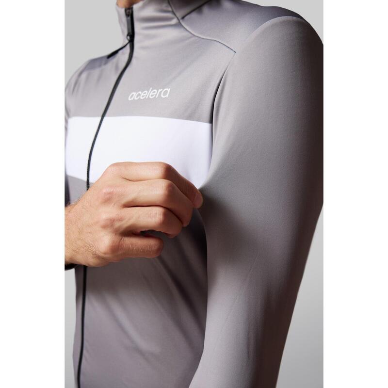 Intermediate Tricou Mânecă Lungă Termo Fleece Ciclism Antivânt