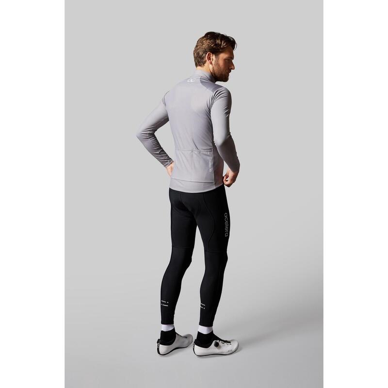 Intermediate Tricou Mânecă Lungă Termo Fleece Ciclism Antivânt