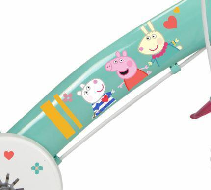 Bicicleta Infantil 12" PEPPA PIG VERDE 6/6