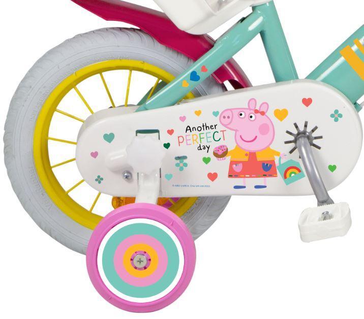 Bicicleta Infantil 12" PEPPA PIG VERDE 4/6