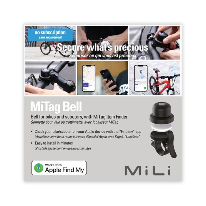 Sonnette de vélo intelligente universelle Mitag avec traceur intégré 7/7