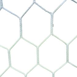 Filet de foot de stades hexagonale couleur Blanc