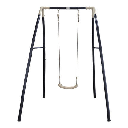 Schommel met Metalen Frame, Antraciet/Crème