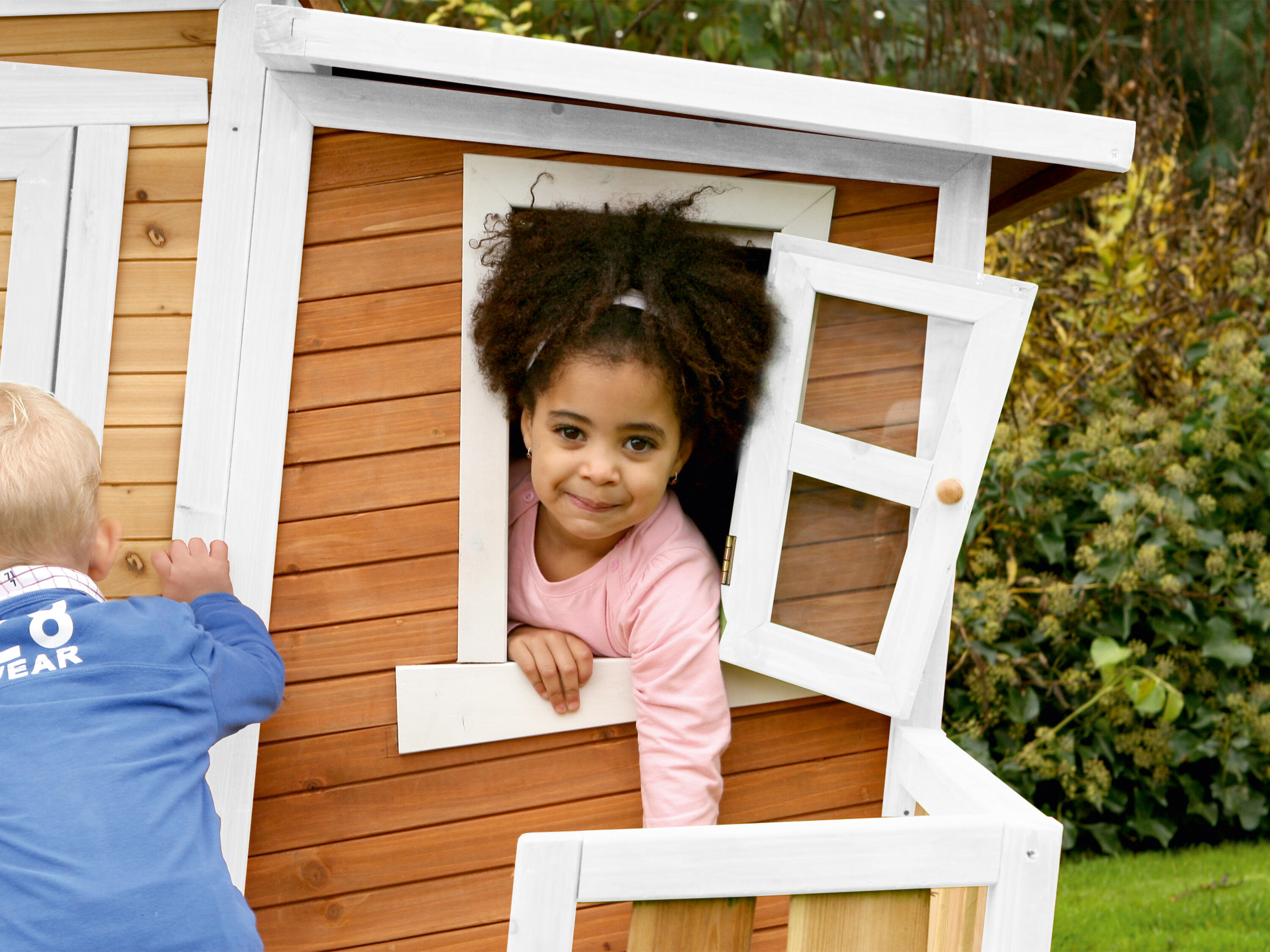Maisonnette en bois, Lisa, Marron/Blanche 7/7