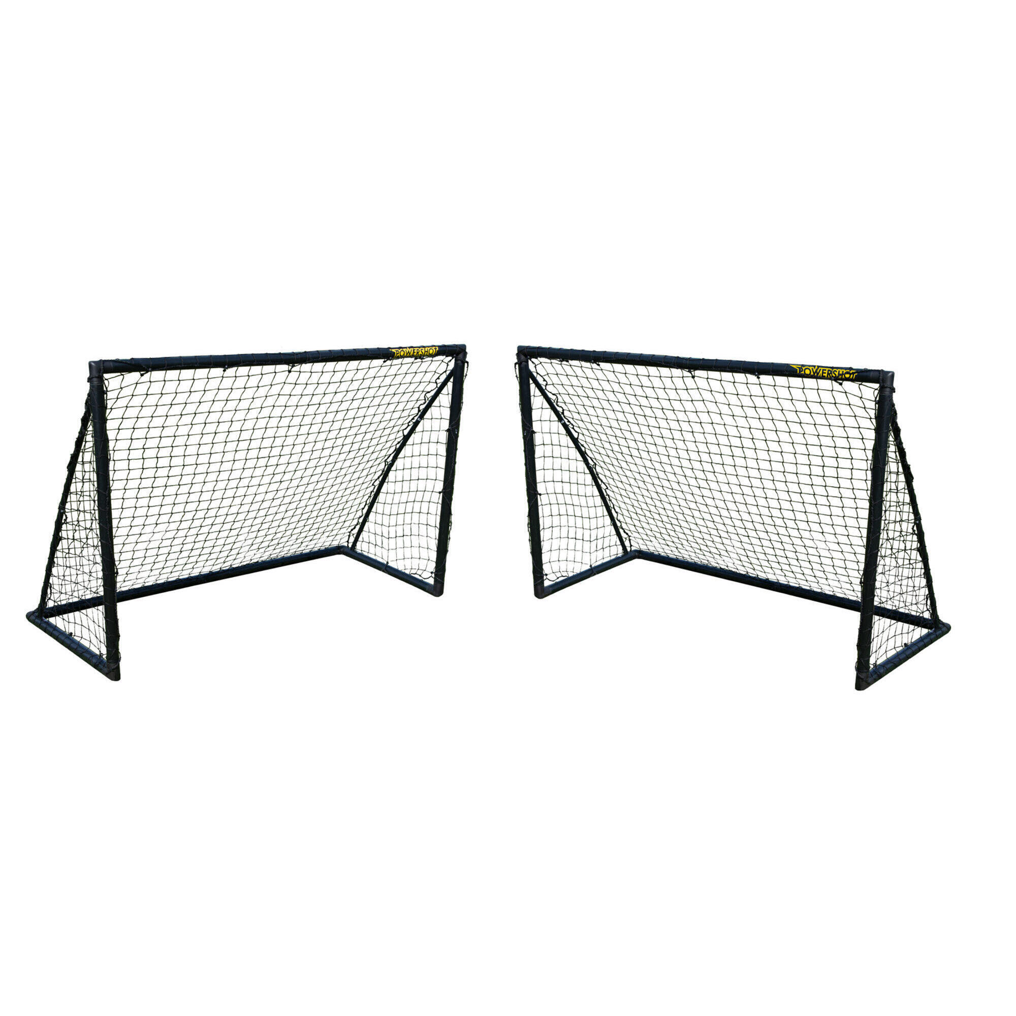 POWER SHOT Dvojice fotbalových branek - 1,8 x 1,2 m - PVC - černá