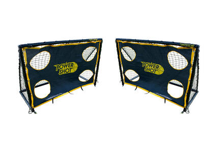 But de foot (1,8 x 1,2m - uPVC) + Murs de tir Noir