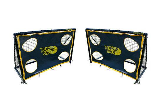 But de foot (1,8 x 1,2m - uPVC) + Murs de tir Noir