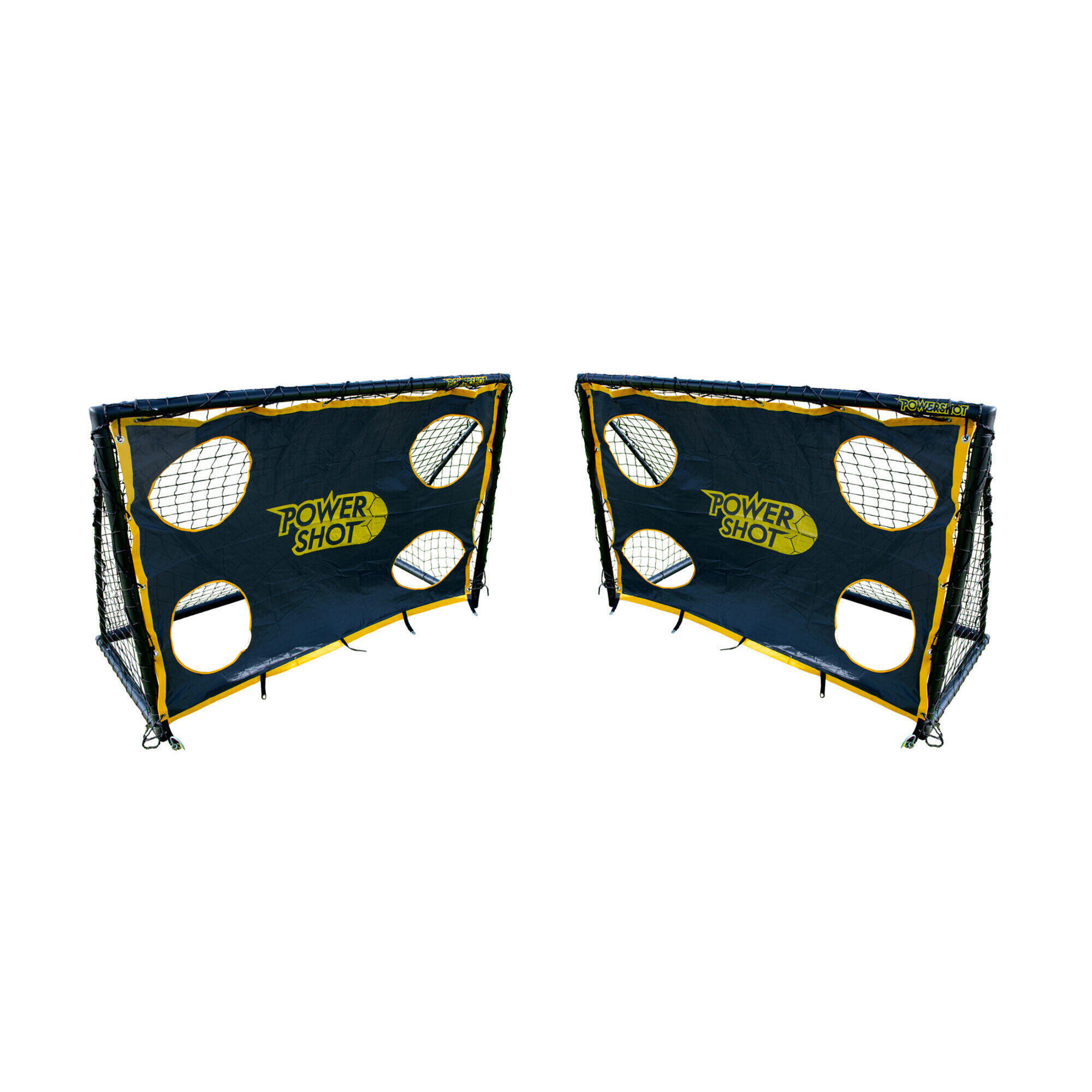 POWER SHOT Fotbalová branka (1,8 x 1,2 m - PVC) + černé střelecké stěny