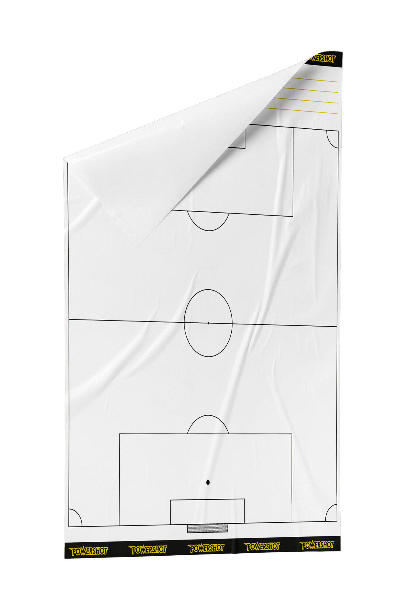 Rolo de folhas tácticas de futebol - campo inteiro