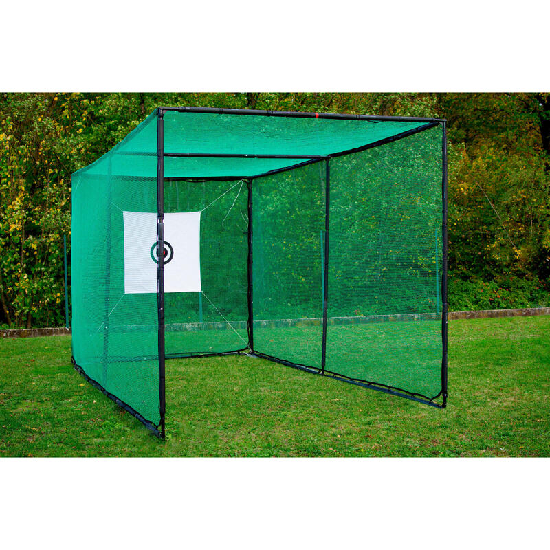 Cage de golf - Structure et filet 6 x 3 x 3 m - Cible de précision incluse