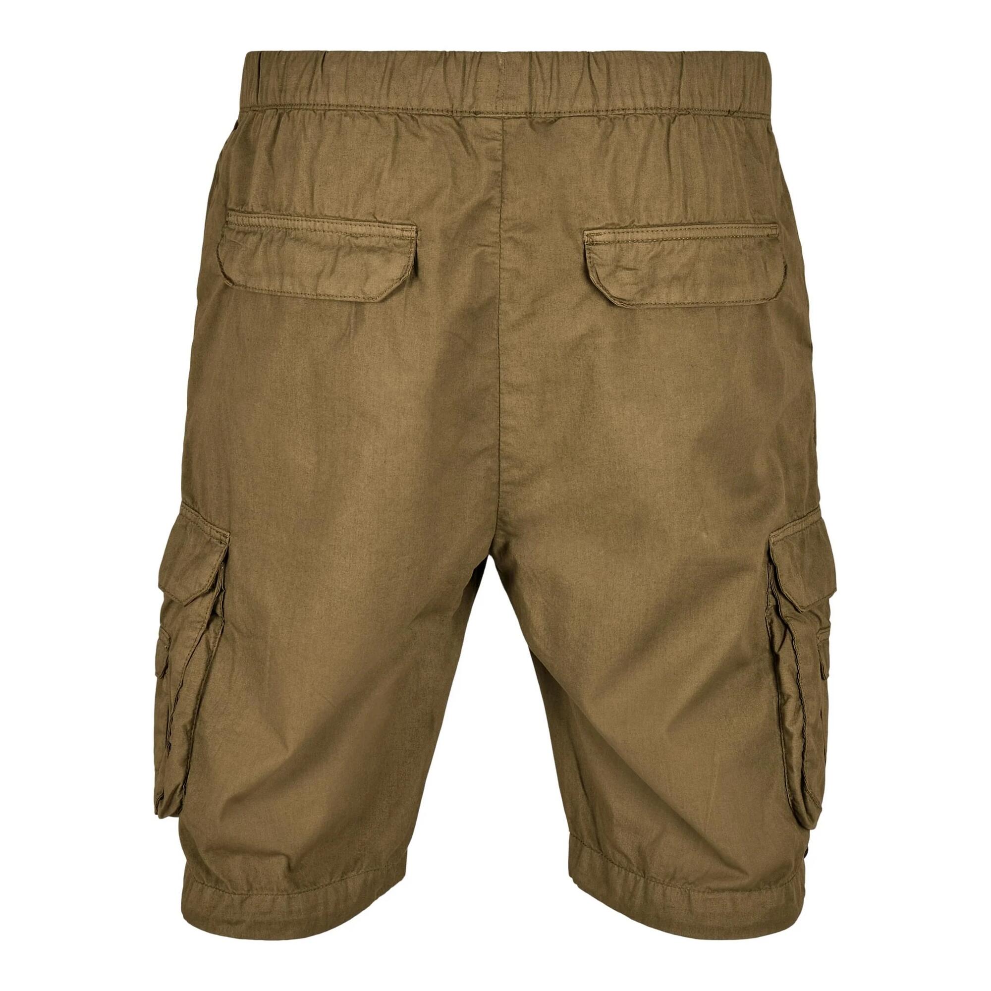 Pantaloncini Cargo Doppia Tasca Uomo Urban Classics Olivo Estivo 2/3
