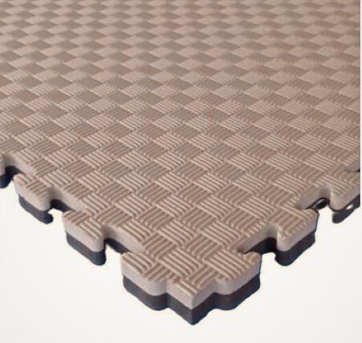 Tatami Puzzle EVA 100x100x40 mm (Lote 8 uds) Marrón-Beige 2/7