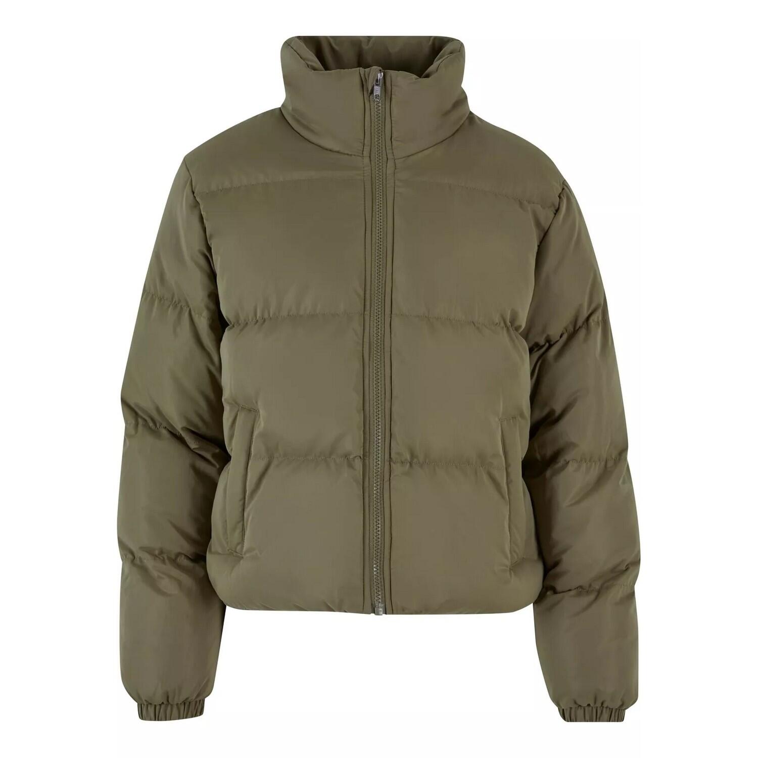 Casaco curto de puffer com pelo de pelo para senhora e mulher Tiniolive