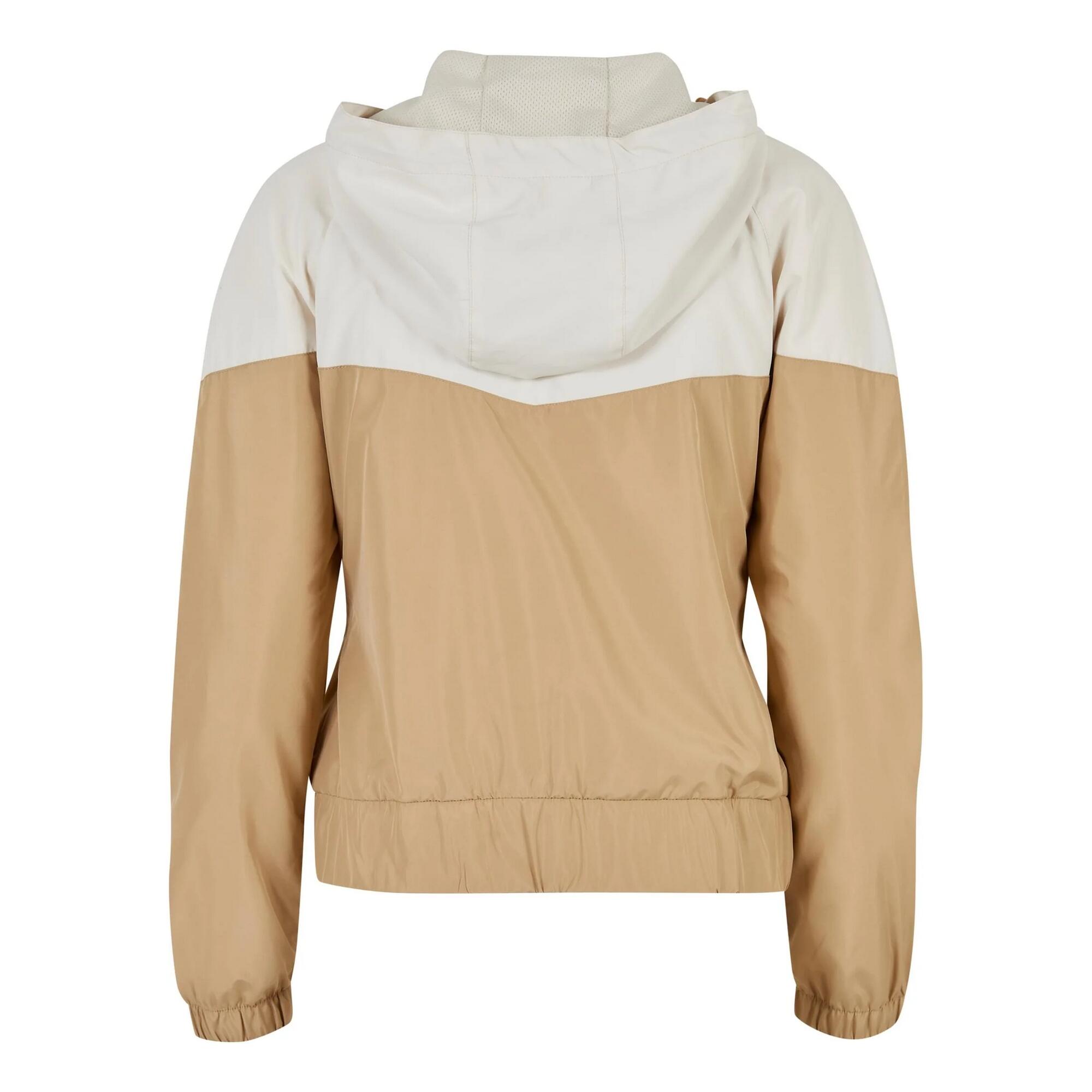 Giacca A Vento Donna Urban Classics Arrow Sabbia Bianca Beige Unione 2/3