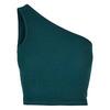 Dames Asymmetrisch Gesneden Top (Water Groen)