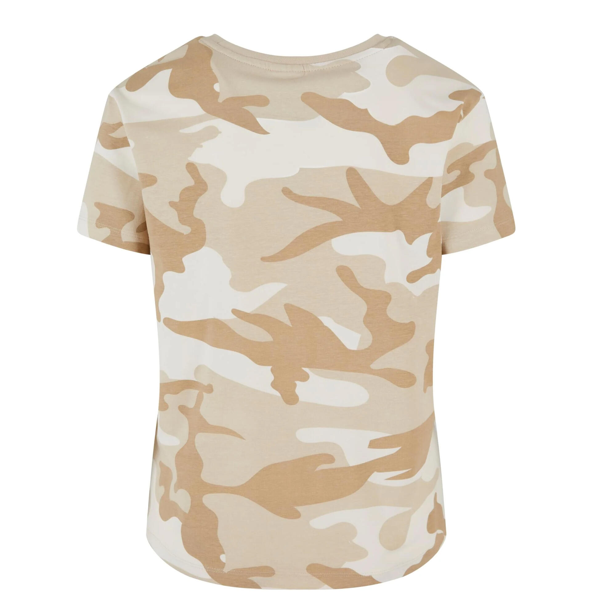 Maglietta Regolare Camo Donna Urban Classics Sabbia Mimetica Semplice 2/2