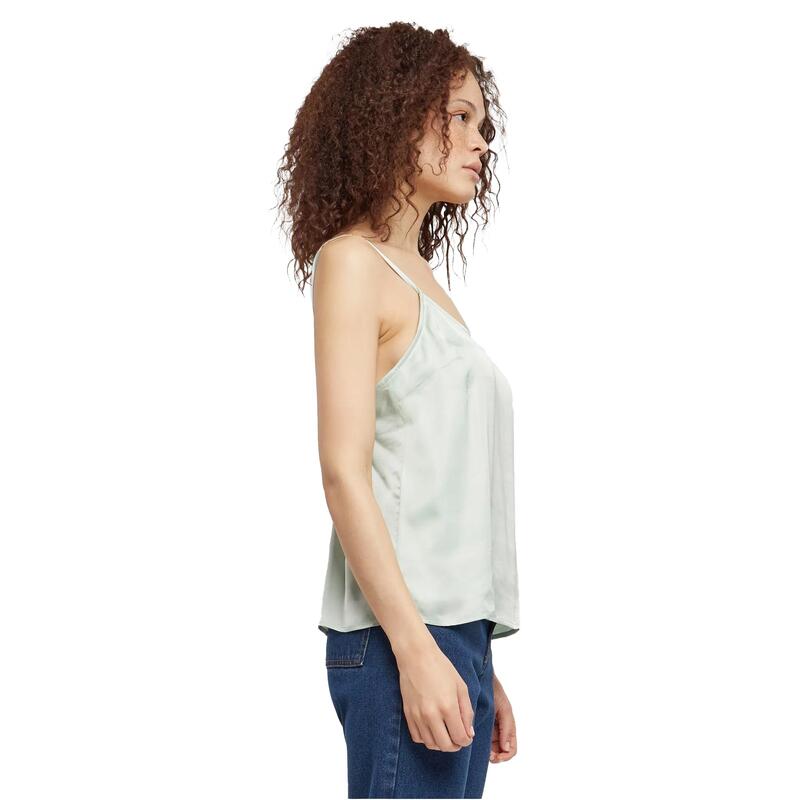 Dames Viscose Satijnen Cami Top (Pepermunt)