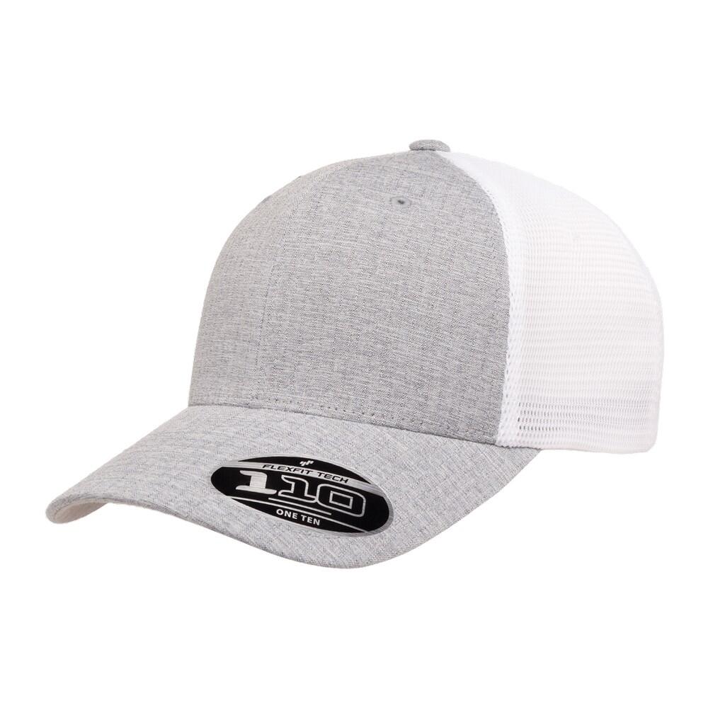 Casquette Trucker Motif/style Deux Tons (Argenté Chiné / Blanc) 3/3