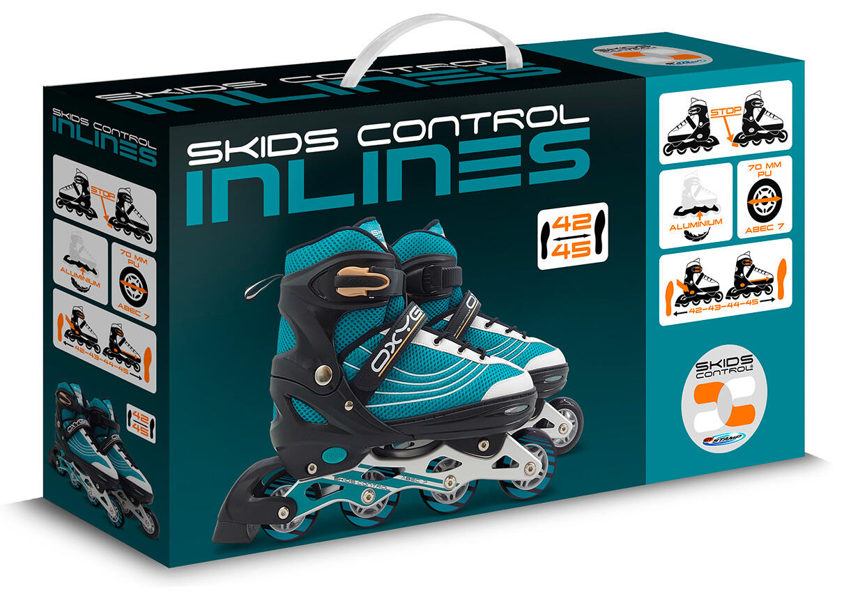 Pattini in linea per bambini Skids Control UE 42-45 Blu 6/6