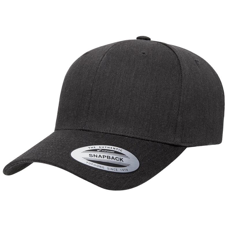 Klassieke Retro Snapbackcap van Katoenmix (Donkere Heide)