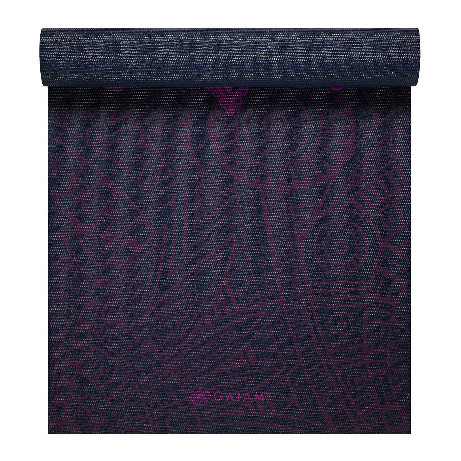 Gaiam Plum Sundial Yoga Mat 6mm 1/3