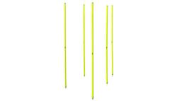 Lot de 5 piquets de slalom jaunes