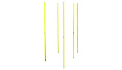 Set aus 5 gelben Slalomstangen.
