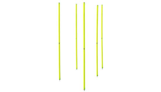 Set aus 5 gelben Slalomstangen.