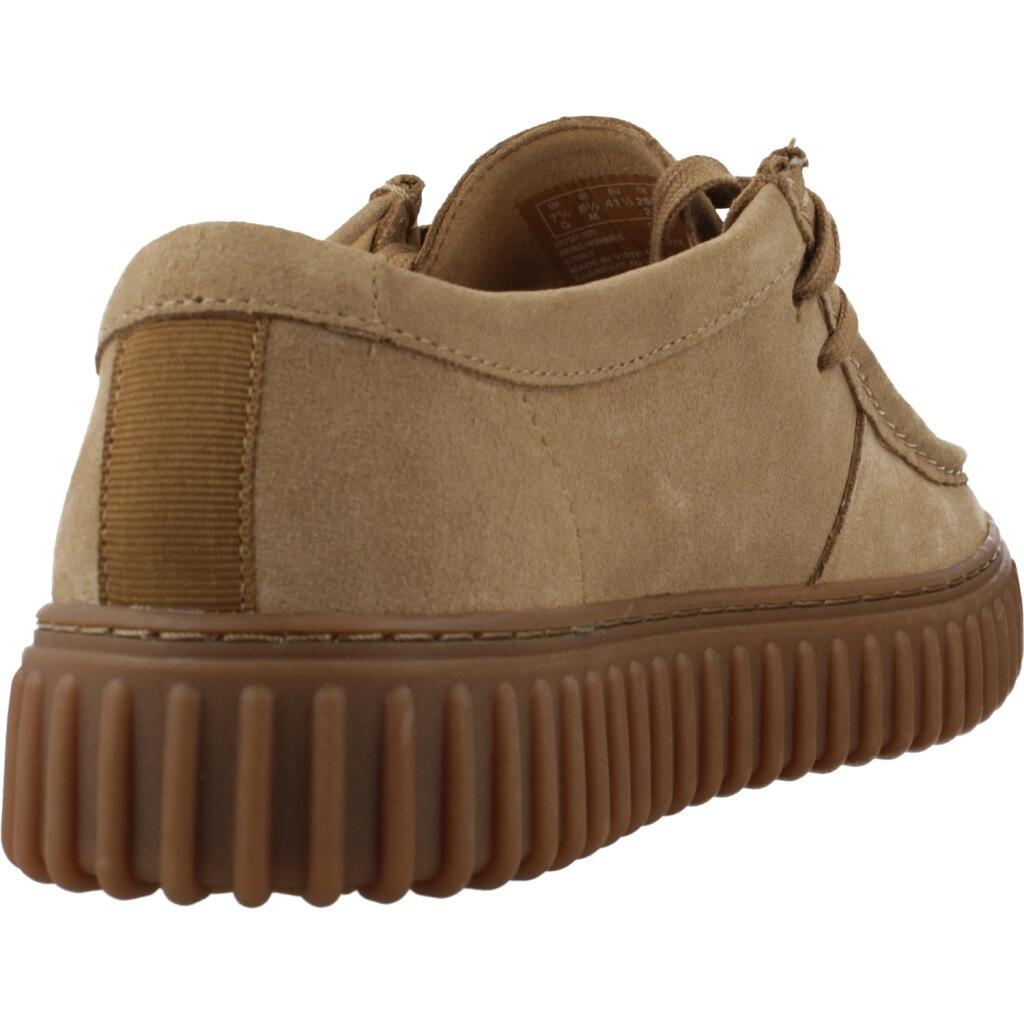 Ténis Clarks Modelo Torhill Lo Cor Castanho Claro 3/5