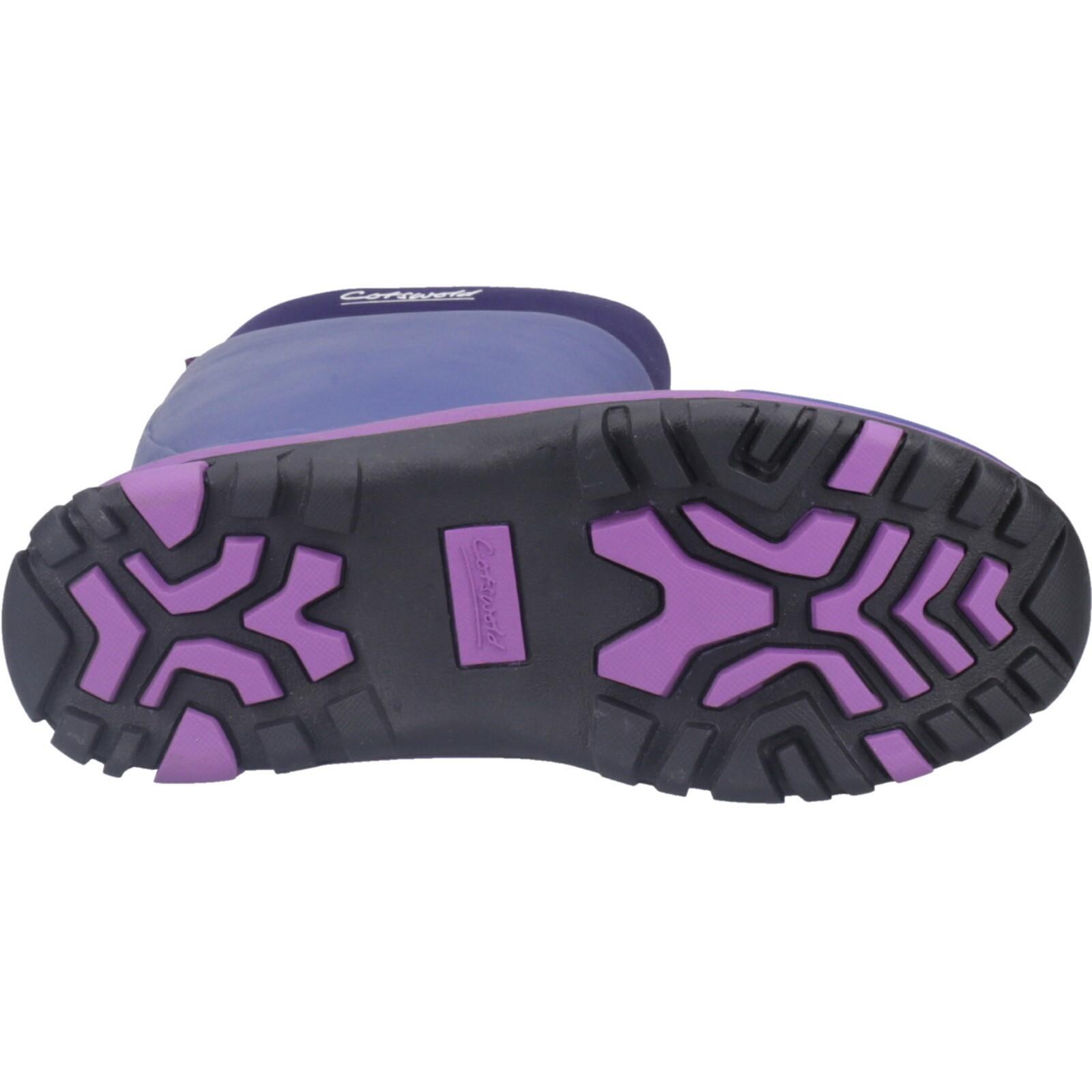 Wentworth Plain Rubber Wellingtons Purple 5/5