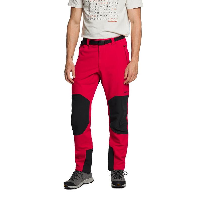 Pantalón para Hombre Trangoworld Mourelle as Rojo/Negro protección UV+30