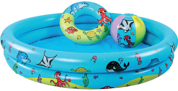 Set Piscina Swim Essentials Play - Multicolor - Mini Marine - Ø 120 Cm