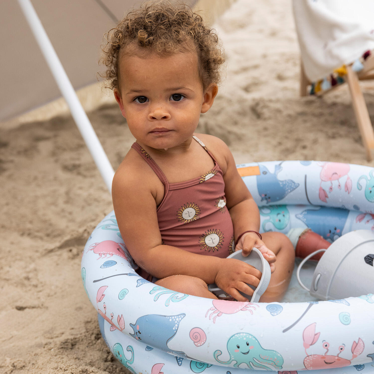 Piscine bébé Swim Essentials bleue — 15L, 2 chambres à air 2/4