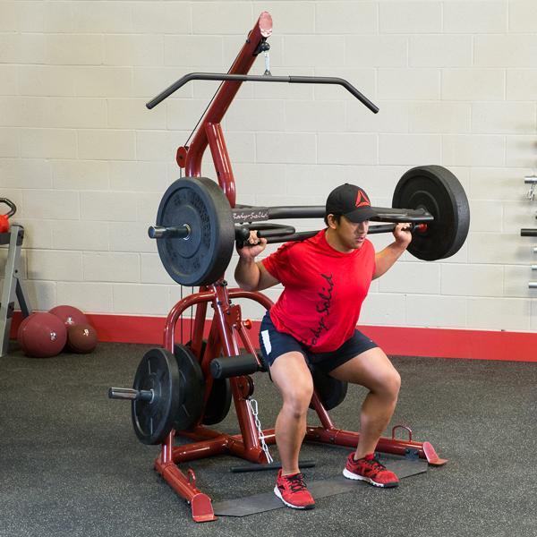 Corner leverage gym GLGS100 pour fitness et musculation