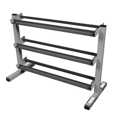 Rack per bilancieri a 3 ripiani GDR363 per fitness e allenamento della forza