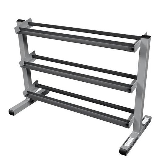 Rack per bilancieri a 3 ripiani GDR363 per fitness e allenamento della forza