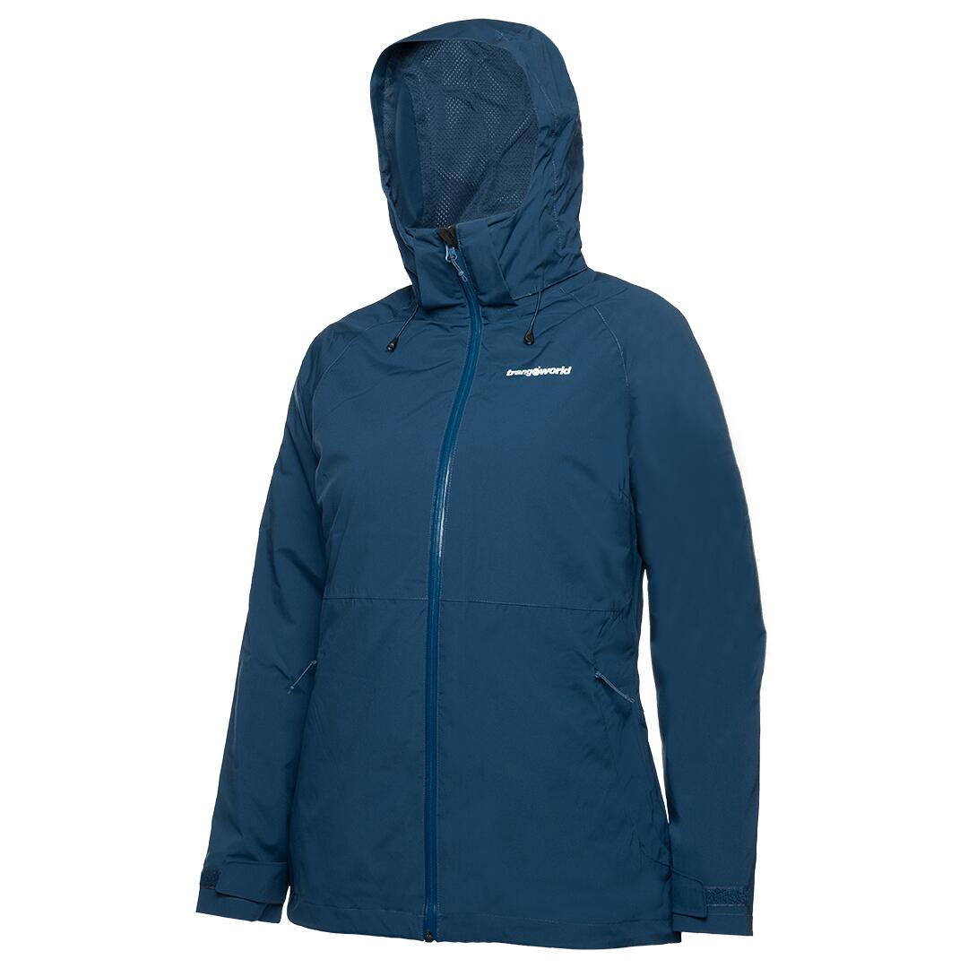 TRANGOWORLD Chaqueta 3 en 1 para Mujer Trangoworld Bruket complet Azul Impermeable